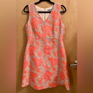 ANTONIO MELANI Pink and Cream Floral Mini Dress